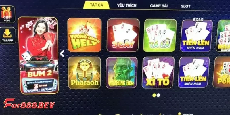 Sức hút khó cưỡng của game bài online tại For888